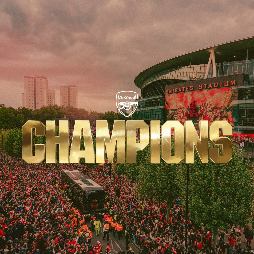 👑 ARSENAL YEGUKANYE IGIKOMBE CYA PREMIER LEAGUE 2025/26
